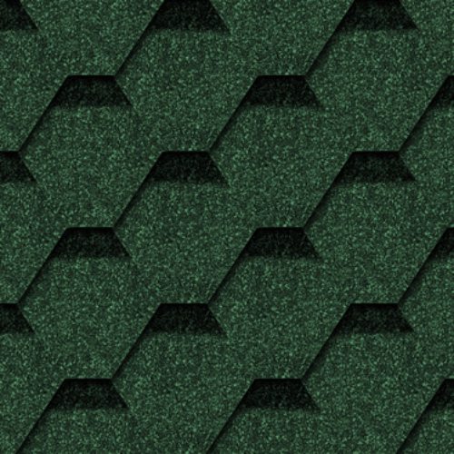 [에이지엠] 에코슁글 육각슁글 (흑녹색) 지붕재